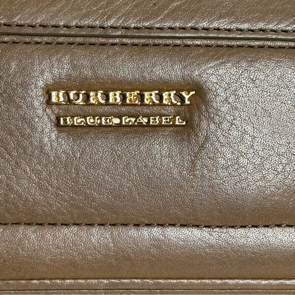 Burberry Long Wallet with Nova Check Interior Leather Zip Around Brown Women's - Picture 3 of 8